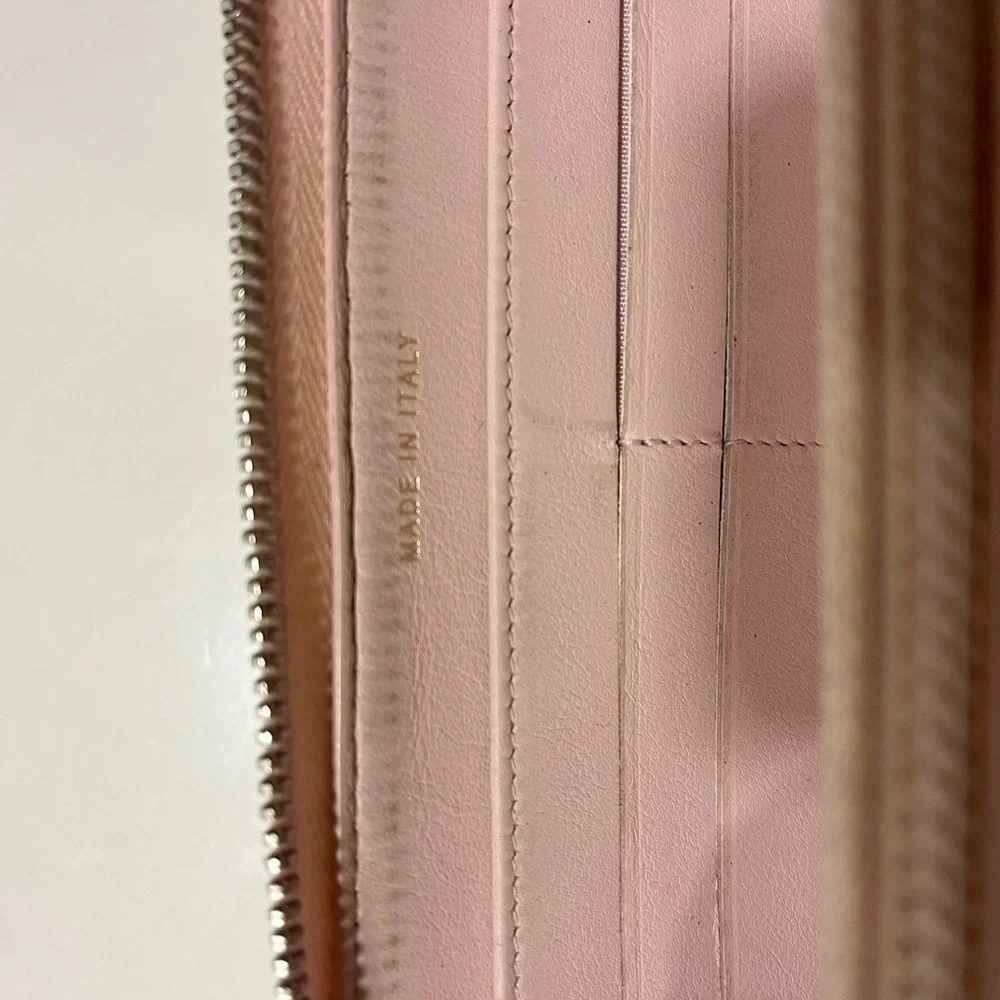 Chanel Zippy linen wallet